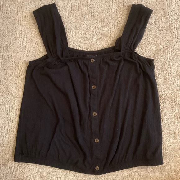 โจ๐ธ Lane Bryant Women Relaxed Crop Cap-Sleeve Square-Neck Top Size 22/24 EUC - Picture 4 of 10